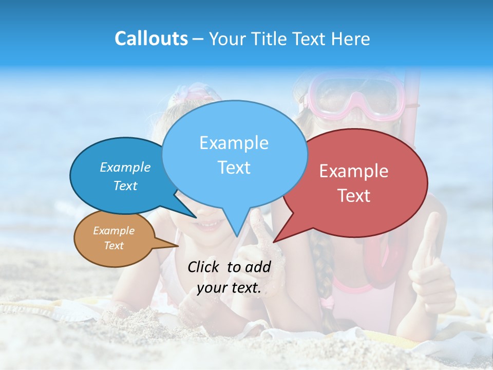 Beauty Swim Sea PowerPoint Template