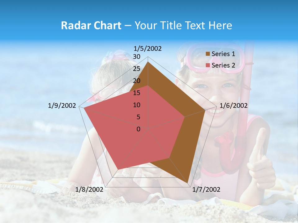 Beauty Swim Sea PowerPoint Template