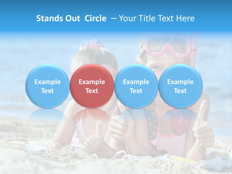 Beauty Swim Sea PowerPoint Template