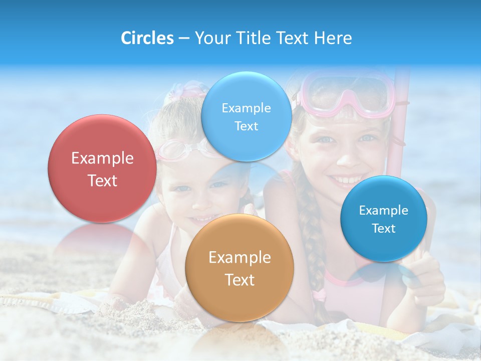 Beauty Swim Sea PowerPoint Template