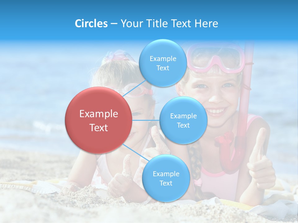 Beauty Swim Sea PowerPoint Template