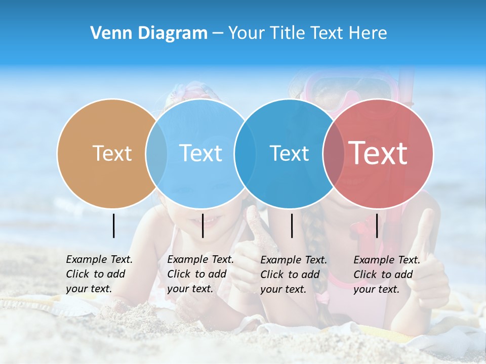 Beauty Swim Sea PowerPoint Template