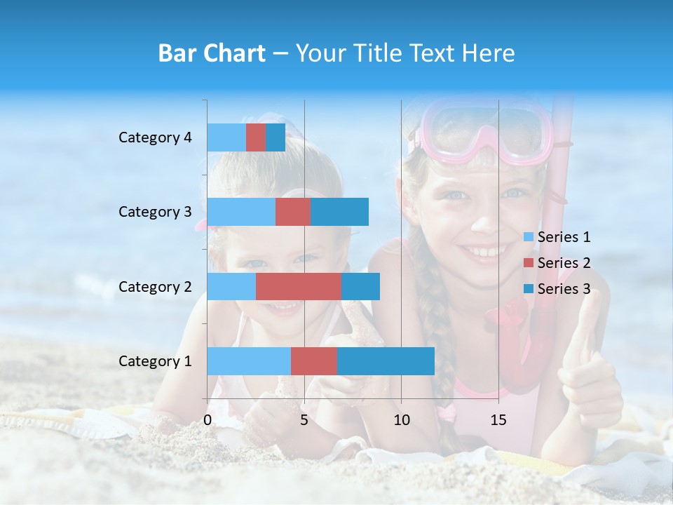 Beauty Swim Sea PowerPoint Template