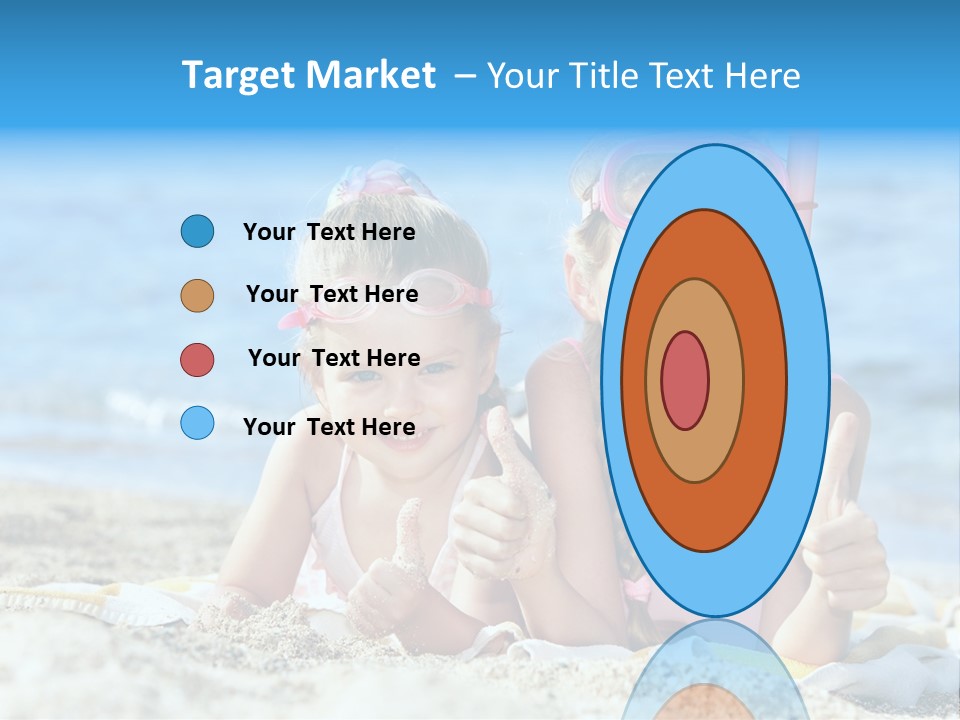 Beauty Swim Sea PowerPoint Template