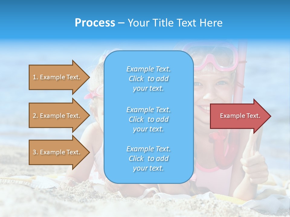 Beauty Swim Sea PowerPoint Template