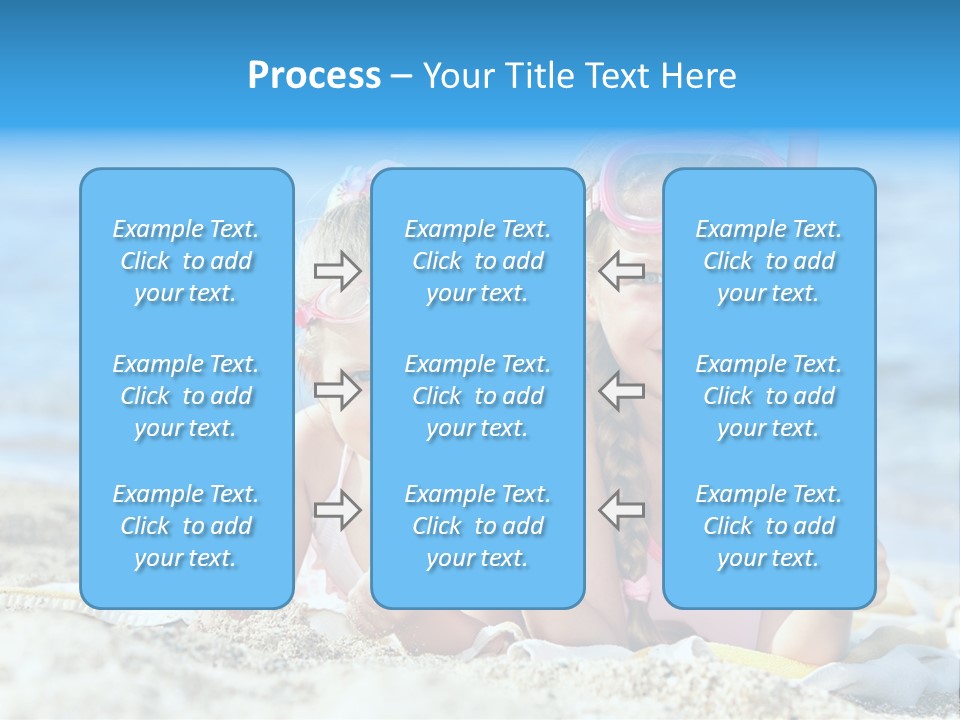 Beauty Swim Sea PowerPoint Template