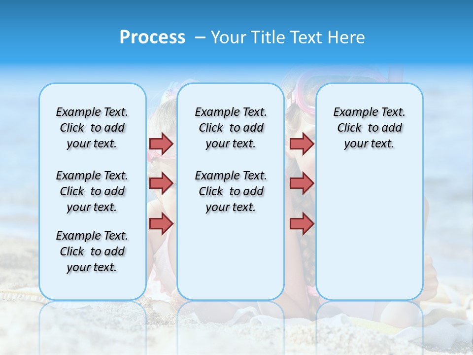 Beauty Swim Sea PowerPoint Template
