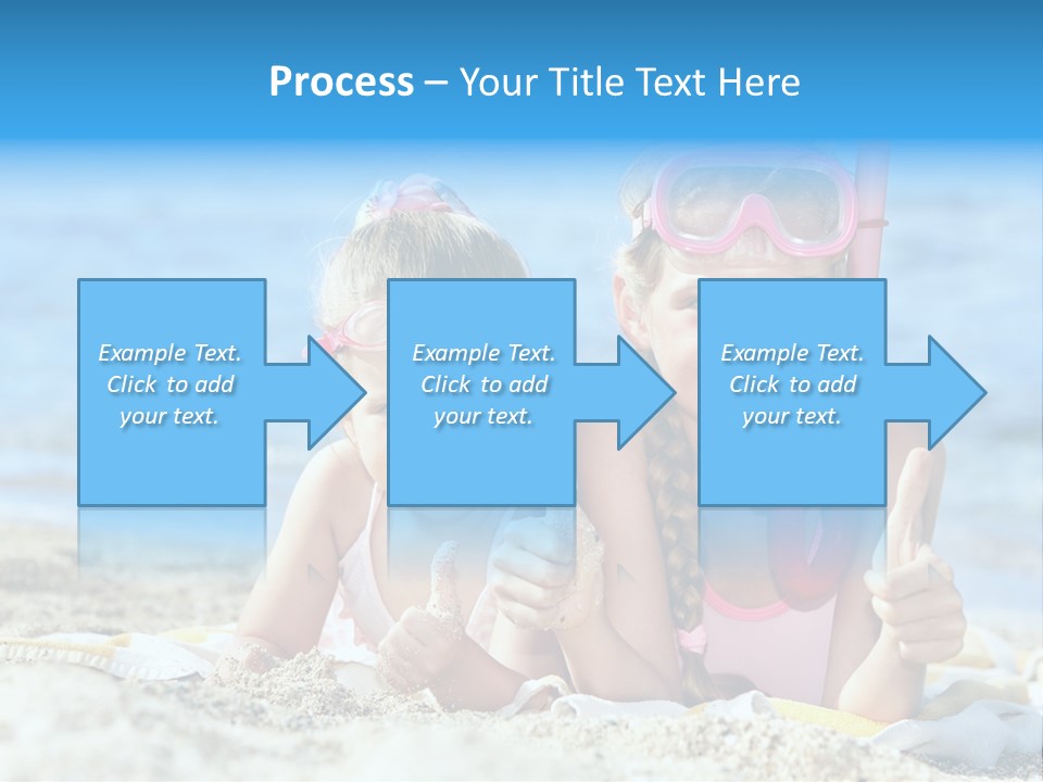 Beauty Swim Sea PowerPoint Template