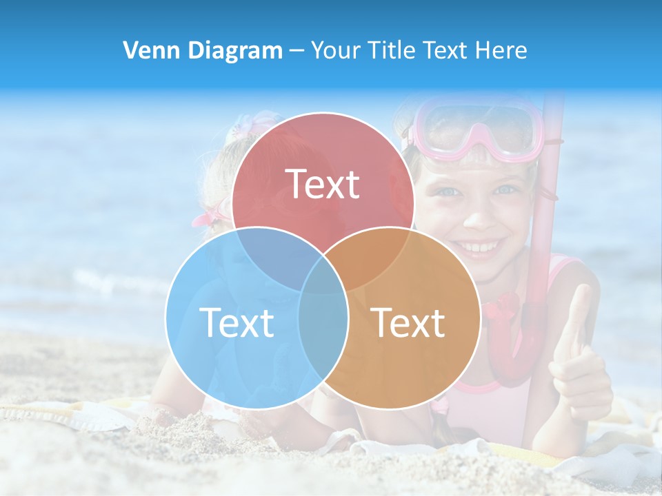 Beauty Swim Sea PowerPoint Template