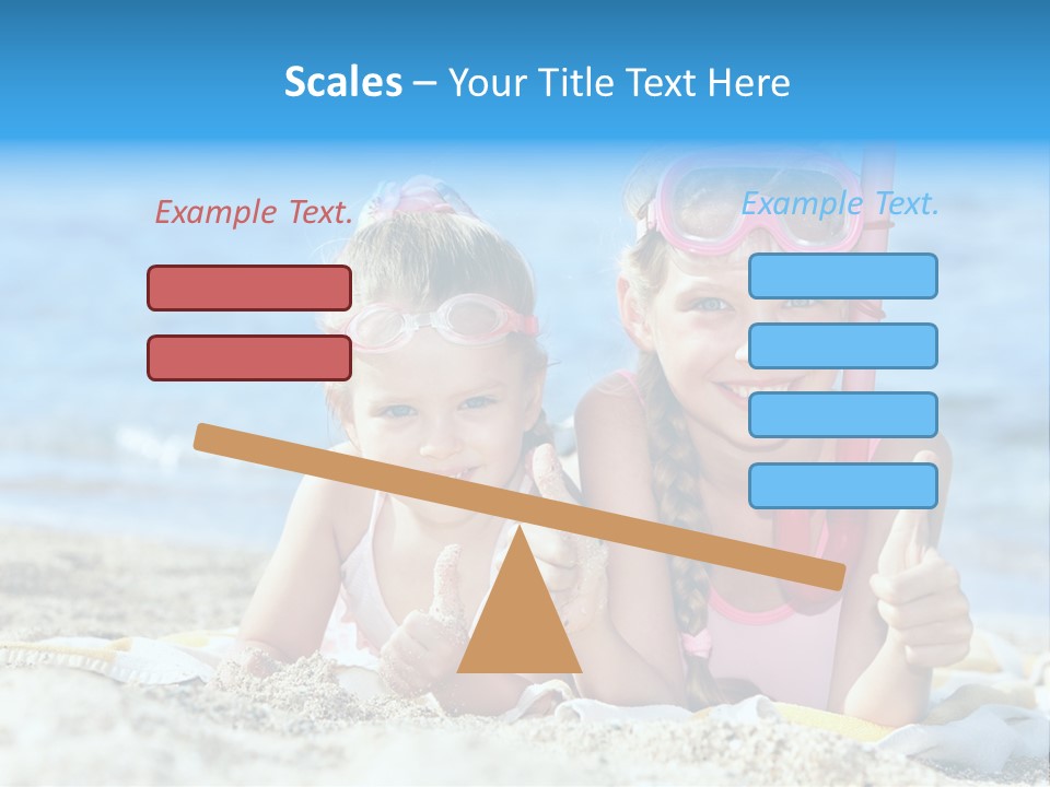 Beauty Swim Sea PowerPoint Template