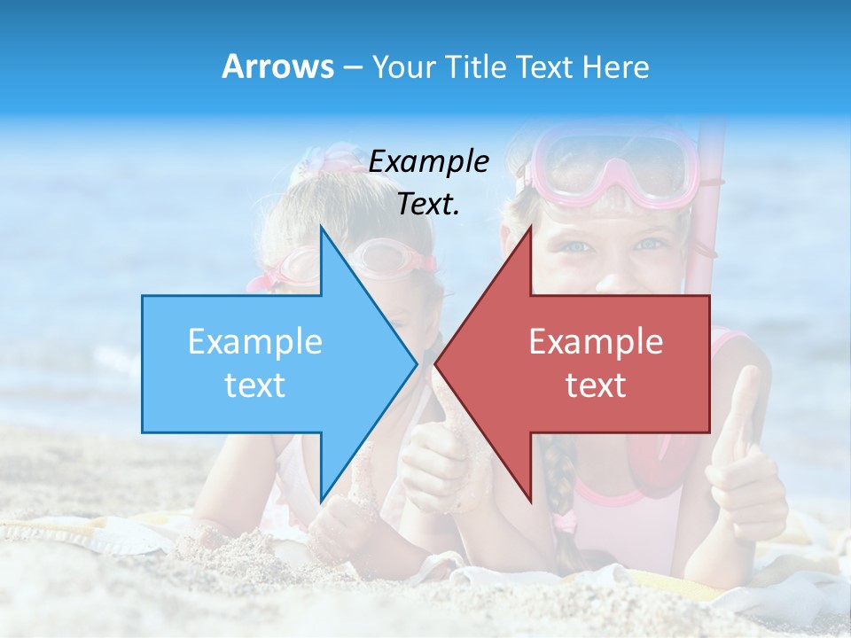 Beauty Swim Sea PowerPoint Template