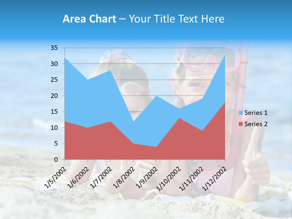 Beauty Swim Sea PowerPoint Template
