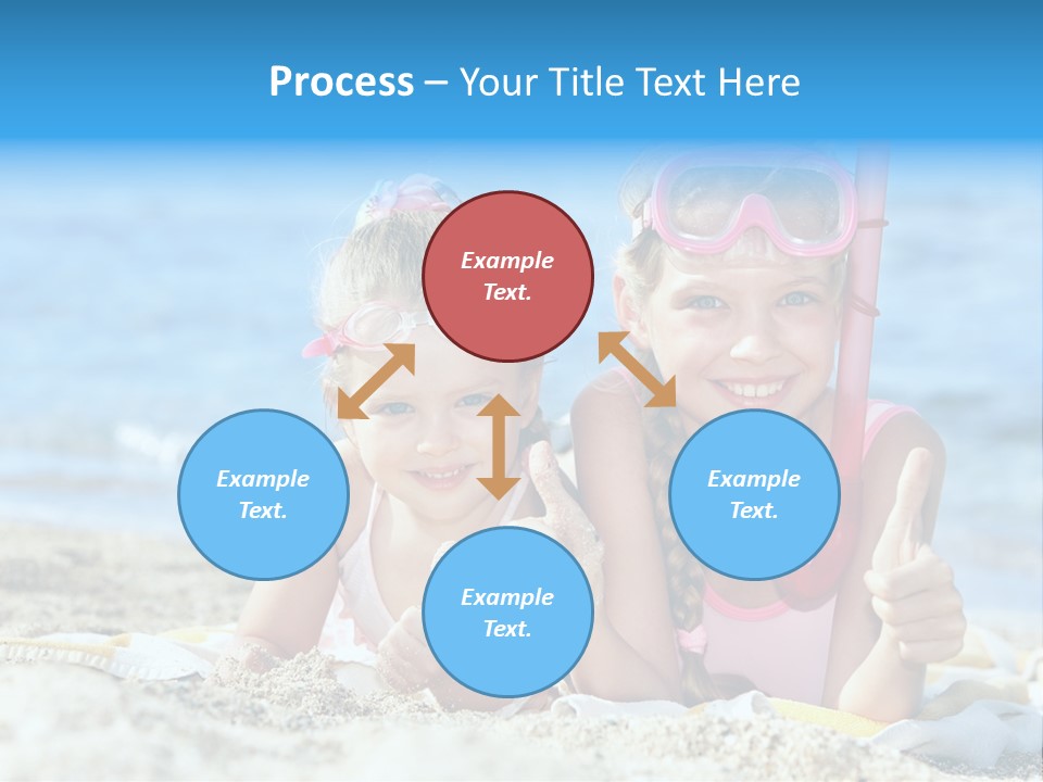 Beauty Swim Sea PowerPoint Template