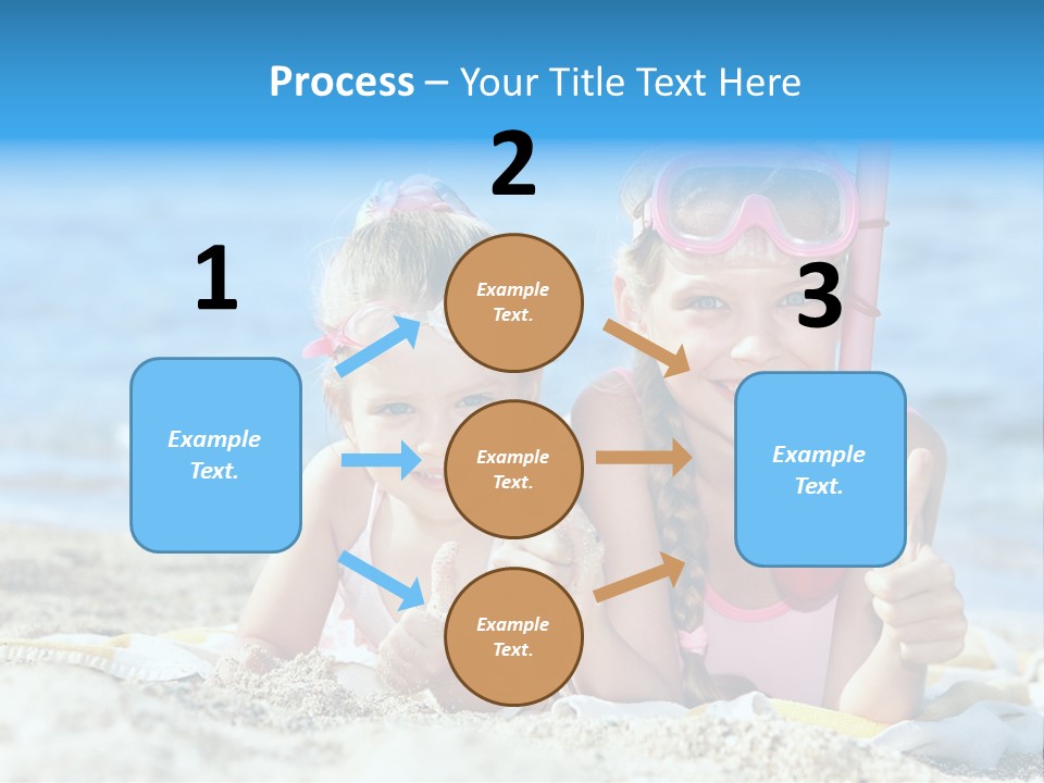 Beauty Swim Sea PowerPoint Template