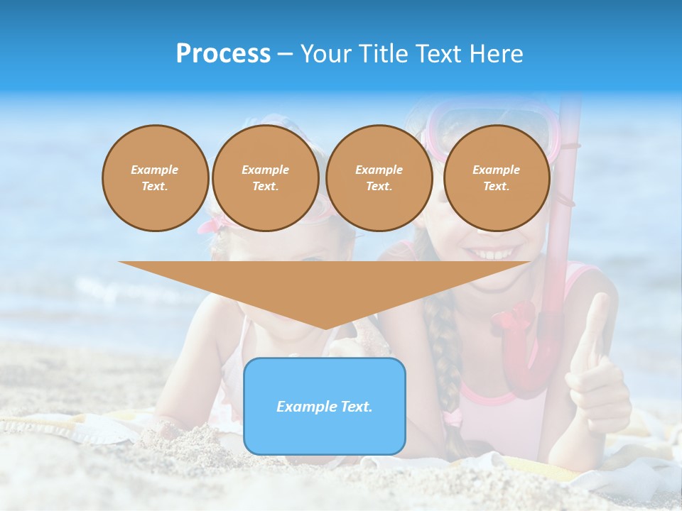 Beauty Swim Sea PowerPoint Template