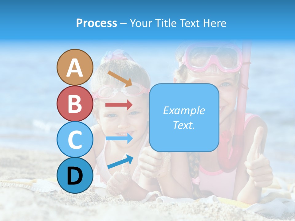 Beauty Swim Sea PowerPoint Template