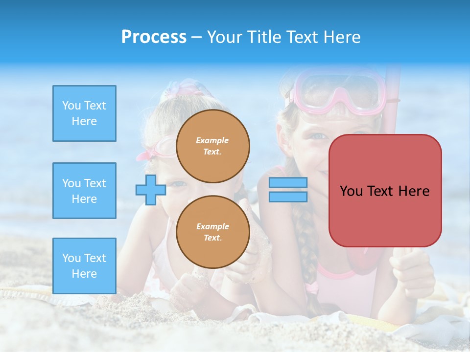 Beauty Swim Sea PowerPoint Template