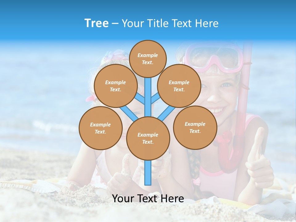 Beauty Swim Sea PowerPoint Template