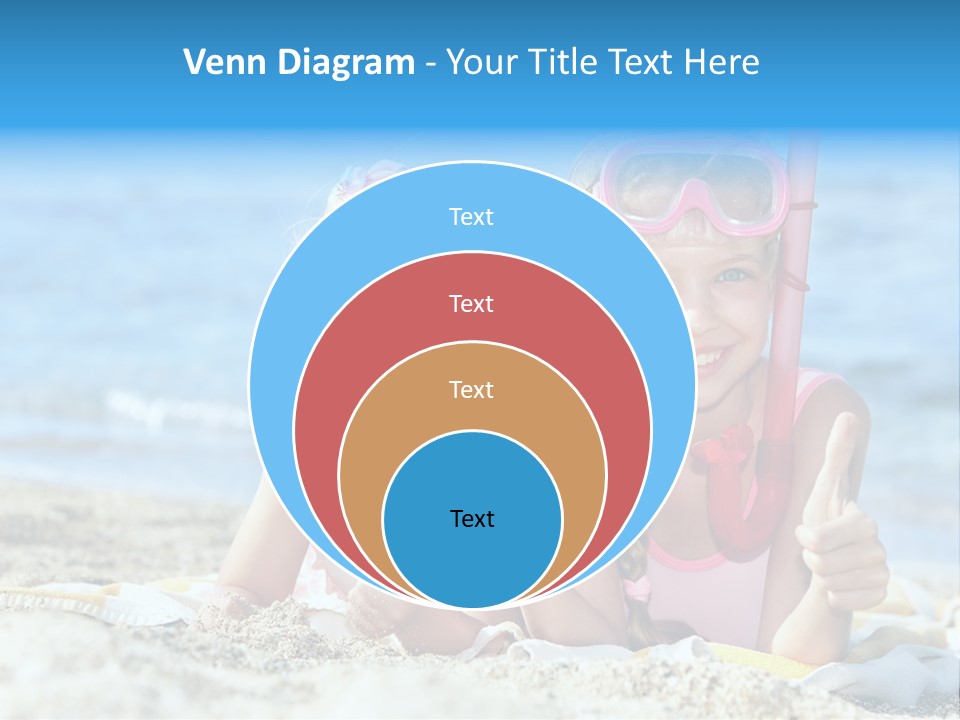 Beauty Swim Sea PowerPoint Template