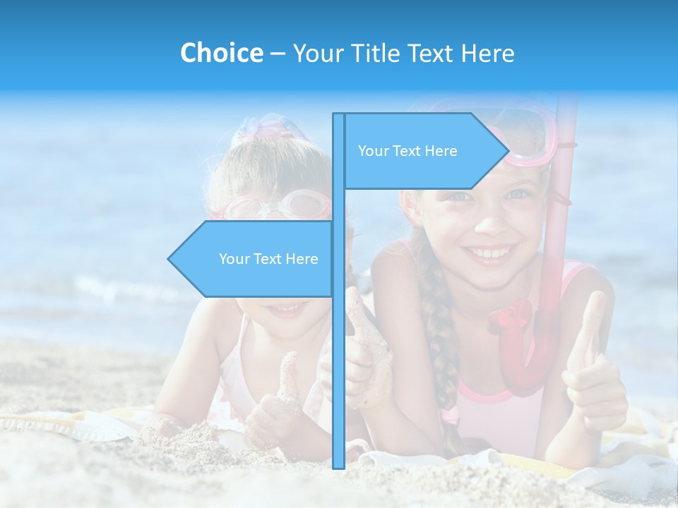Beauty Swim Sea PowerPoint Template