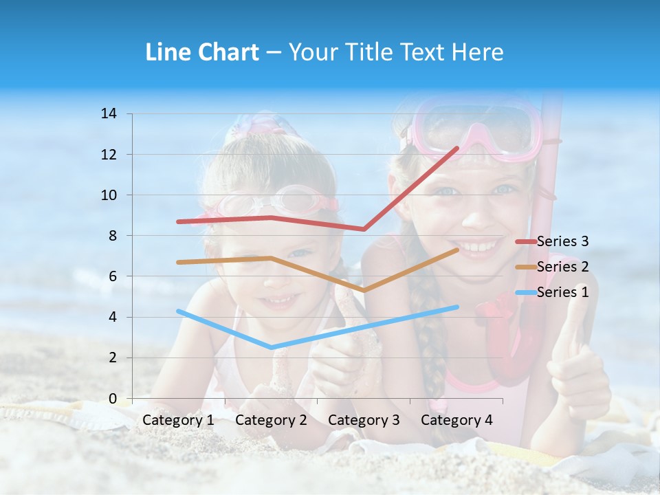 Beauty Swim Sea PowerPoint Template