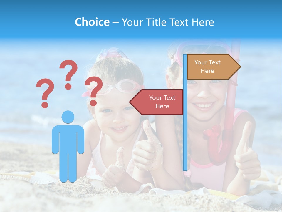 Beauty Swim Sea PowerPoint Template