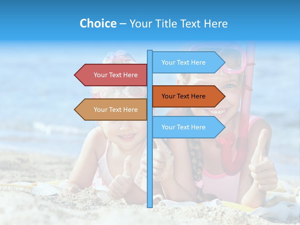 Beauty Swim Sea PowerPoint Template