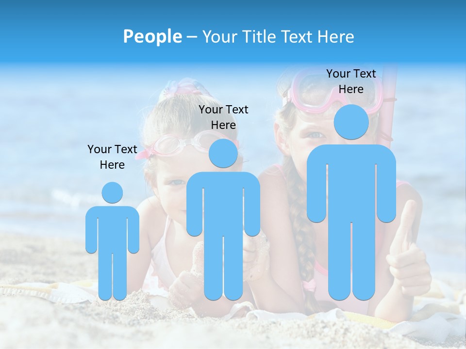 Beauty Swim Sea PowerPoint Template