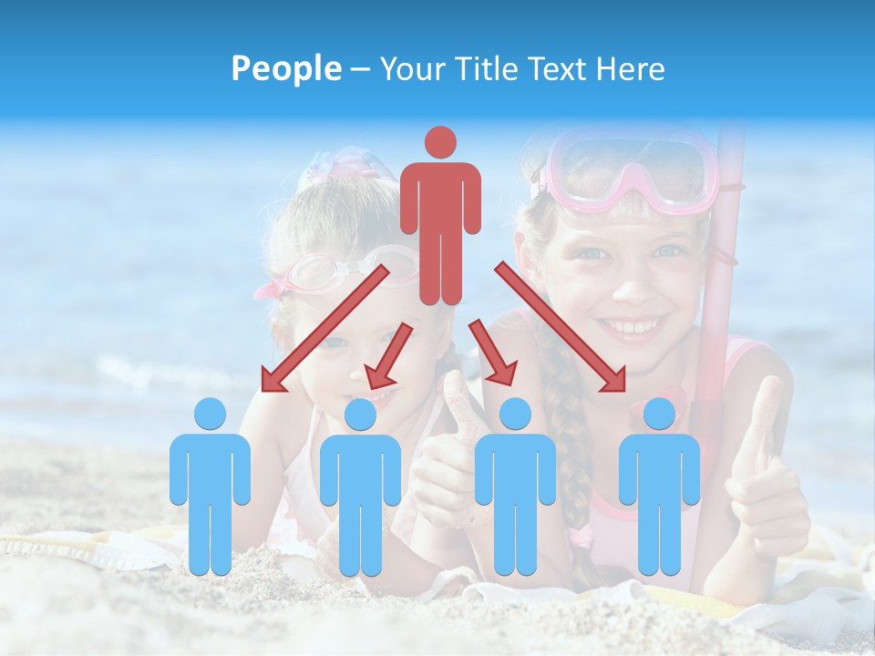 Beauty Swim Sea PowerPoint Template