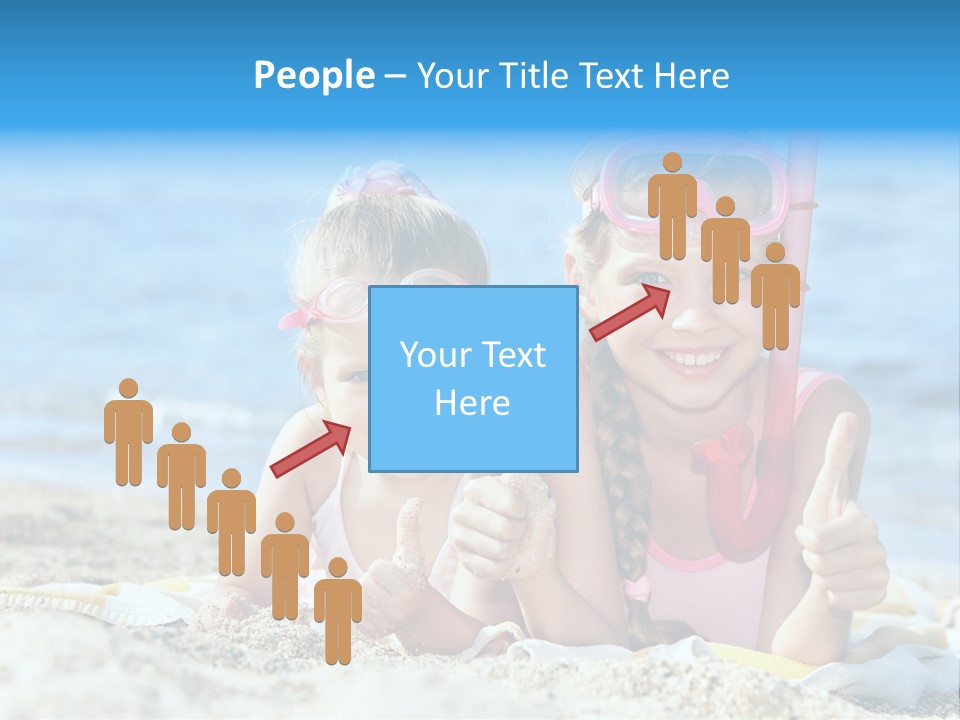 Beauty Swim Sea PowerPoint Template