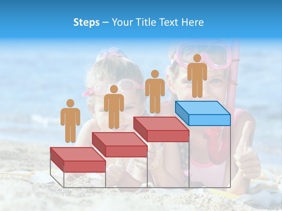Beauty Swim Sea PowerPoint Template