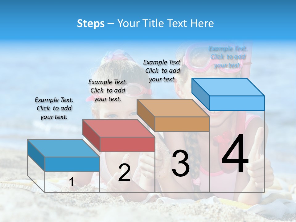Beauty Swim Sea PowerPoint Template