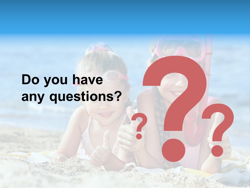 Beauty Swim Sea PowerPoint Template