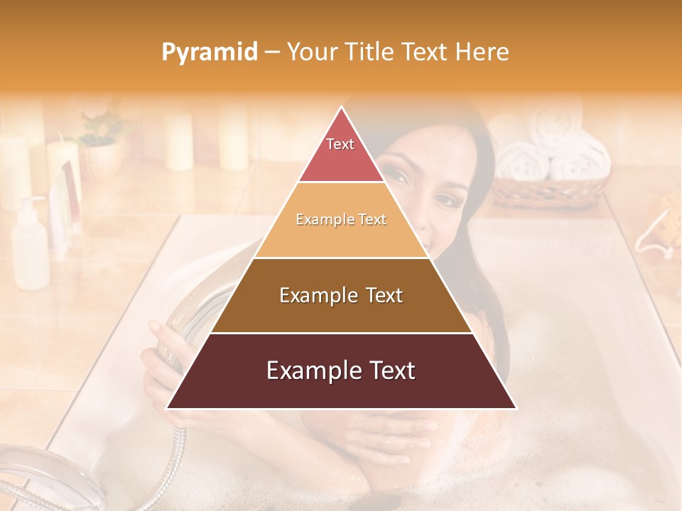 Flower Pampering Girl PowerPoint Template