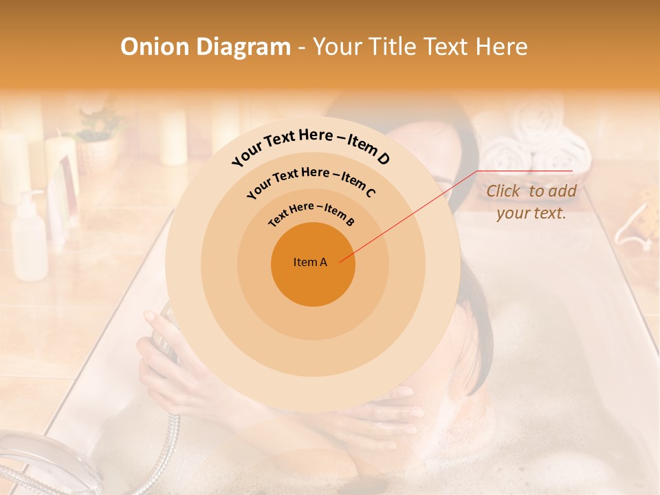 Flower Pampering Girl PowerPoint Template