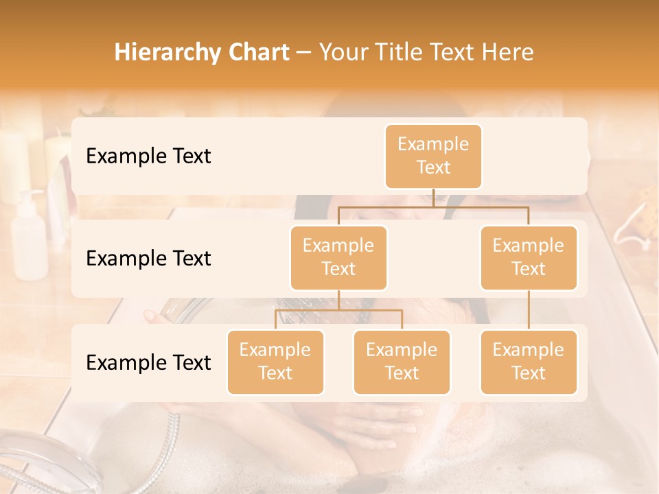 Flower Pampering Girl PowerPoint Template
