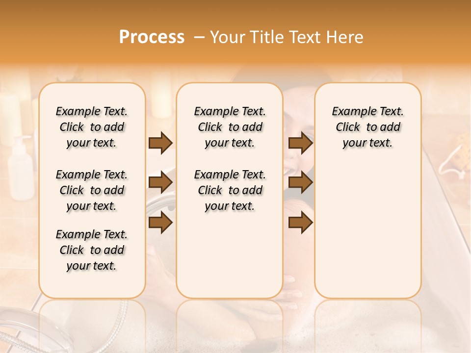 Flower Pampering Girl PowerPoint Template