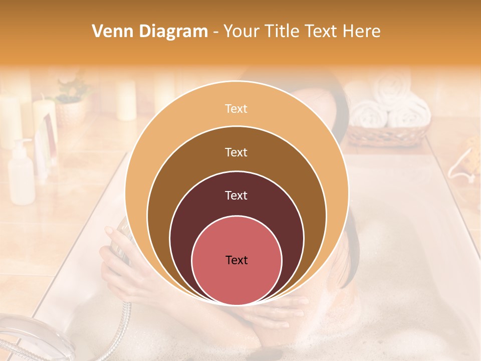 Flower Pampering Girl PowerPoint Template