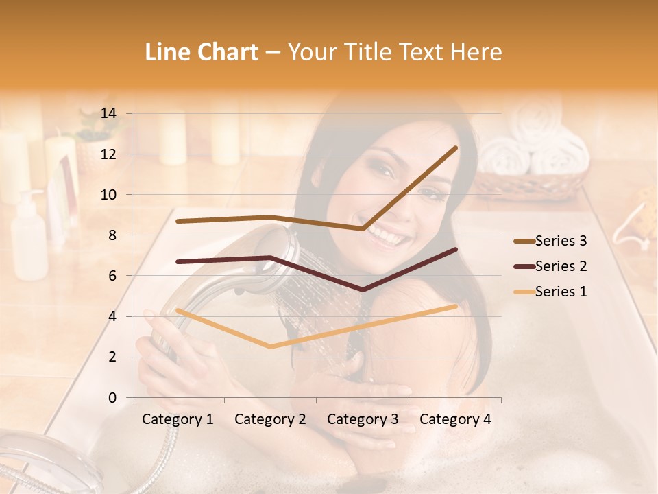 Flower Pampering Girl PowerPoint Template