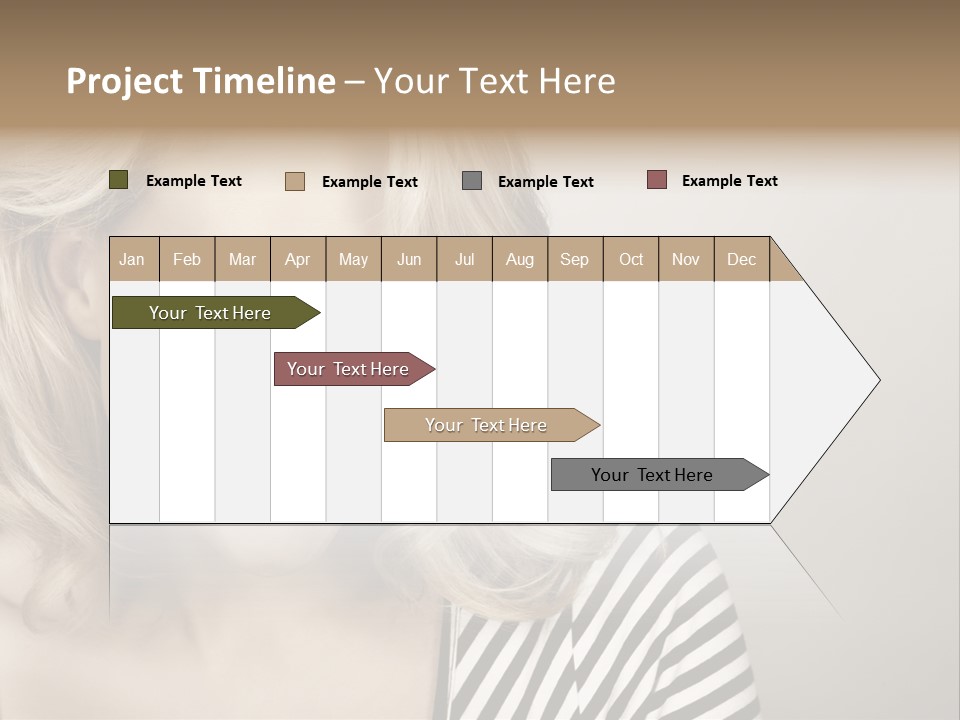 Caucasian Face Sensuality PowerPoint Template