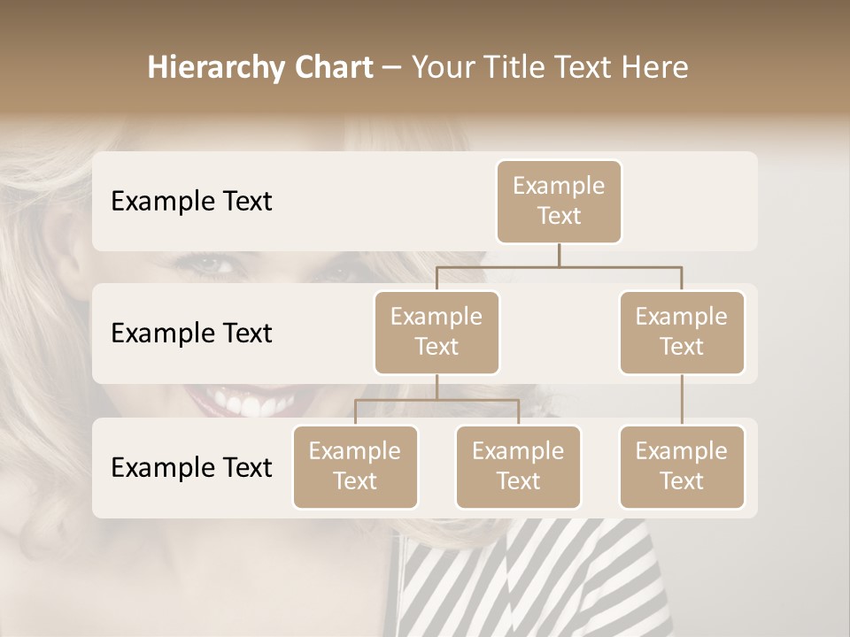 Caucasian Face Sensuality PowerPoint Template