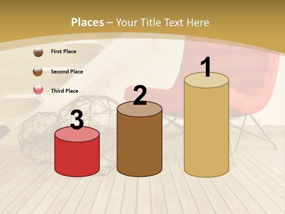 Ladder Indoors Contemporary PowerPoint Template