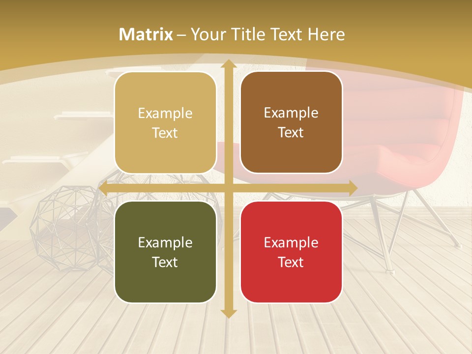 Ladder Indoors Contemporary PowerPoint Template