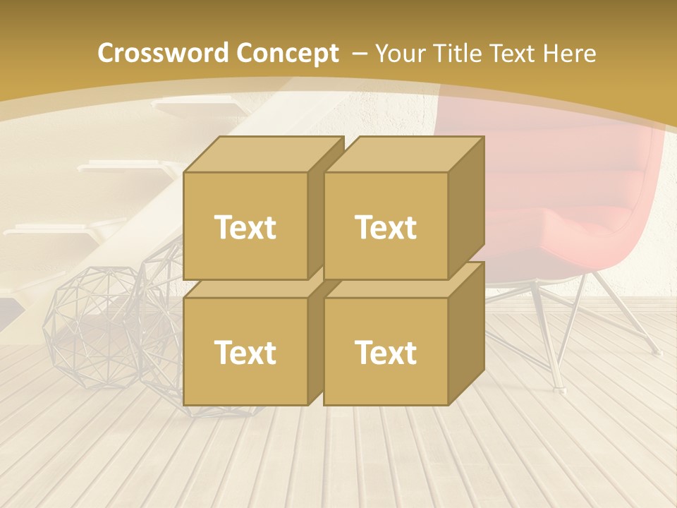 Ladder Indoors Contemporary PowerPoint Template