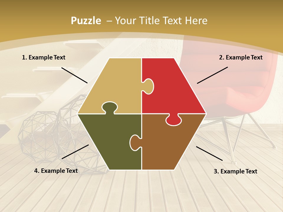 Ladder Indoors Contemporary PowerPoint Template