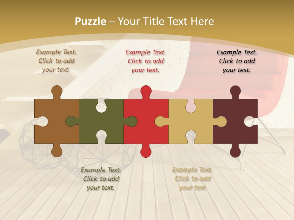 Ladder Indoors Contemporary PowerPoint Template