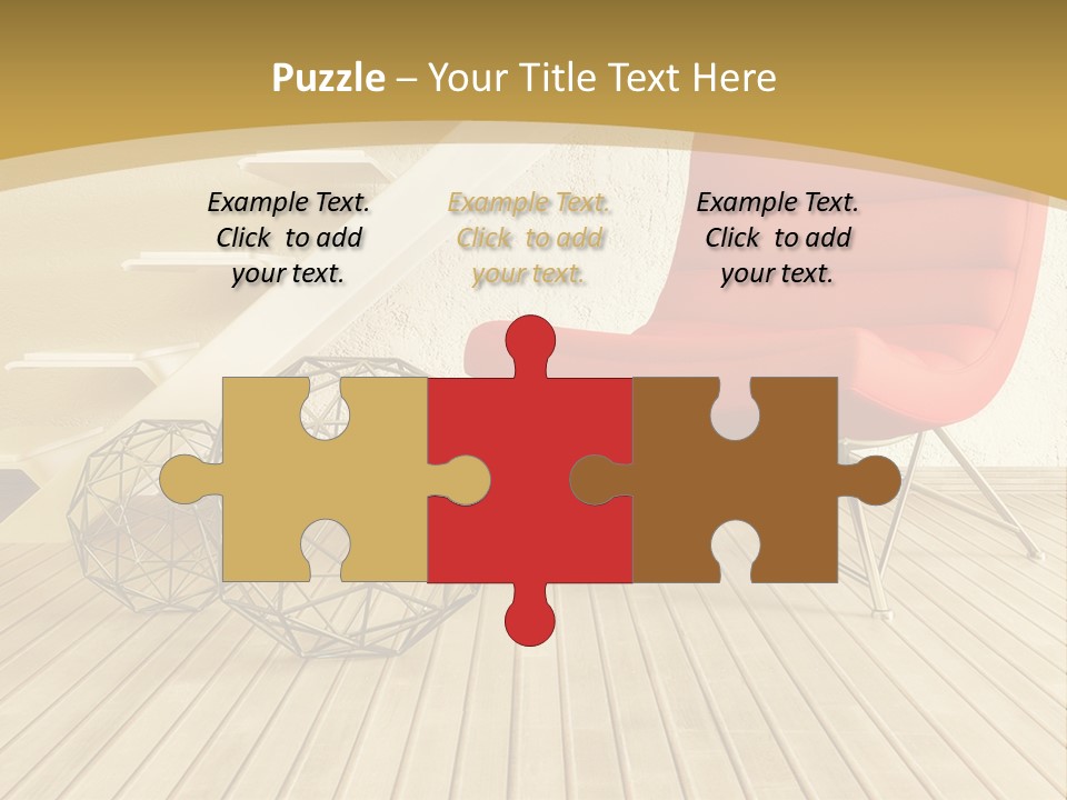 Ladder Indoors Contemporary PowerPoint Template