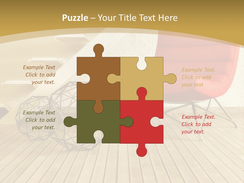 Ladder Indoors Contemporary PowerPoint Template