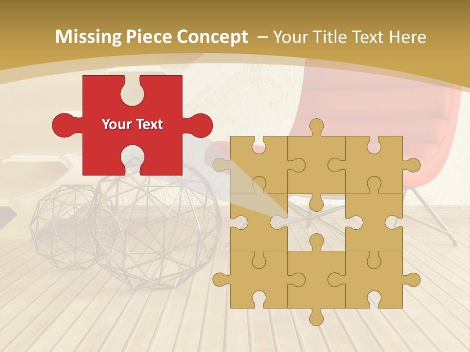 Ladder Indoors Contemporary PowerPoint Template