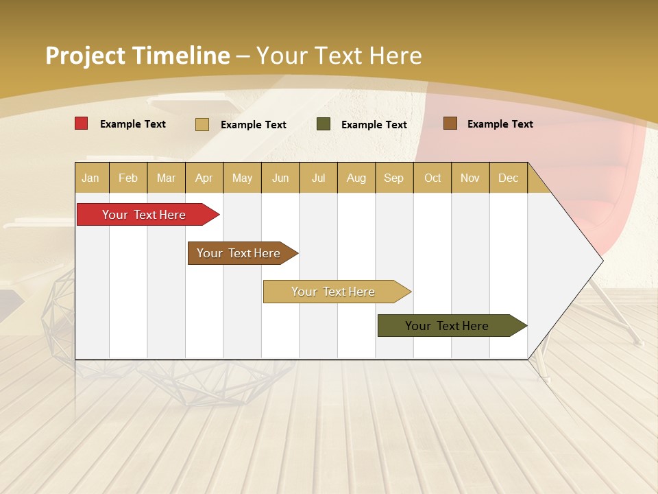Ladder Indoors Contemporary PowerPoint Template